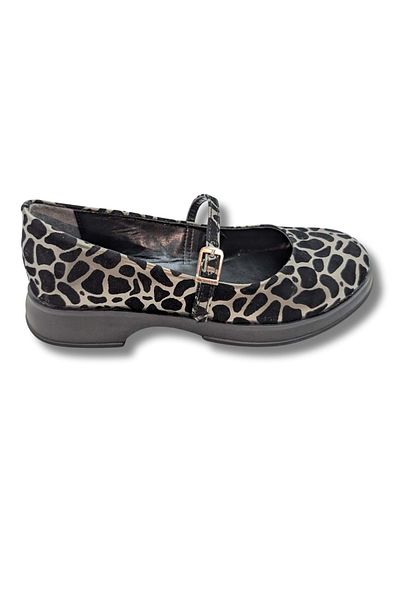 ÇİĞDEM KUNDURA Allure - Balerini cu model leopard pentru femei, stilați și confortabili