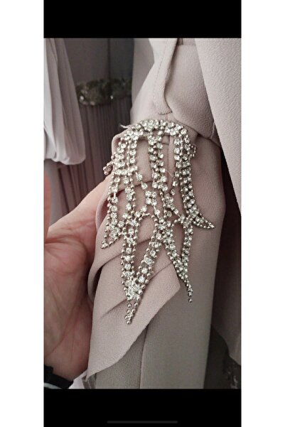 model aksesuar 2li Abiye Kadın Omuz Elbise Elde Dikmeli