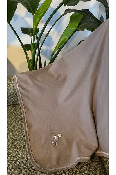 Calico Multi-Purpose Organic Brown Baby Blanket