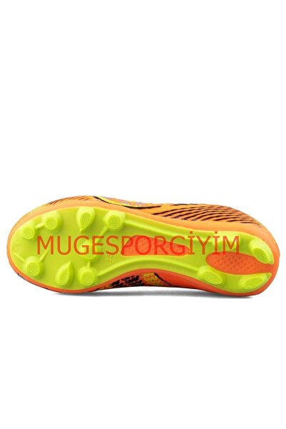 Twingo Помаранчево-жовті шорти з шкарпетками та шипами, модель 585