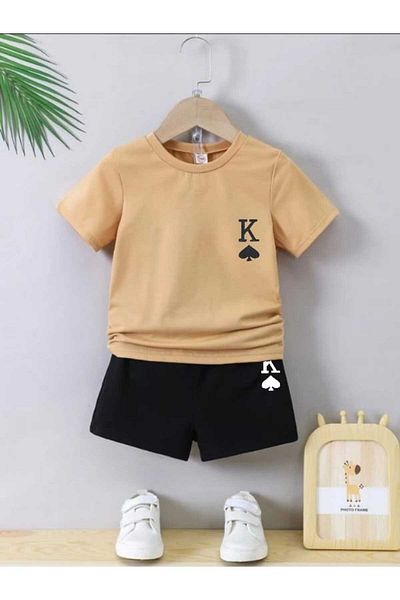 DOCE ELEGANTE Children's Suit with Slot Print