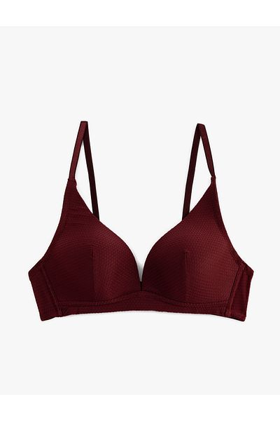 Koton New Season Soft Textured No Underwire Padded Bra