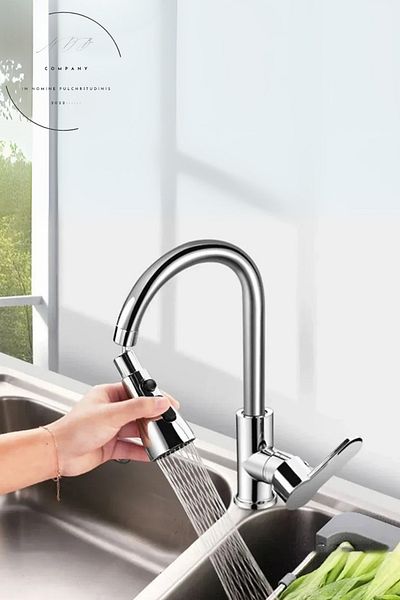 FORSEİ LUCA Professional Kitchen Faucet Head - 3 Functions, Practical Design, 1 Piece