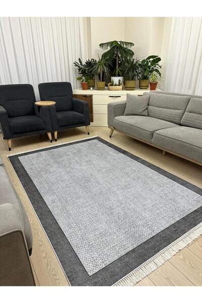 ALLGELSİN Yıkanabilir Kaymaz Taban Salon ve Oturma odası Halısı 4m² Dört Metr...