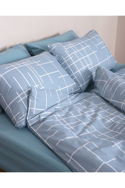 Sleepology 100% Cotton Double Duvet Cover Set