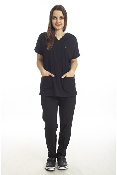 nutrix Set de uniforme pentru asistentă și doctor, din Lycra, cu mâneci lilia...