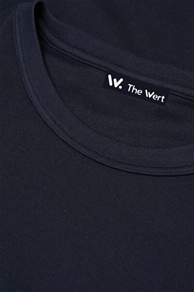 THEWERT Червоне серце Дизайн На спині принт Бавовна Чорний Oversize футболка