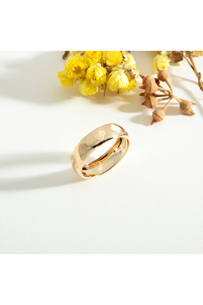 Ersöz Kuyumculuk 18 AYAR 6MM ALTIN MODEL ALYANS (YONCA DESEN)