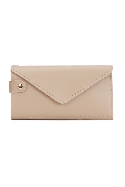 AVCA Women's Leather Phone Cash Coin Compartment Locked Wrist Strap Wallet