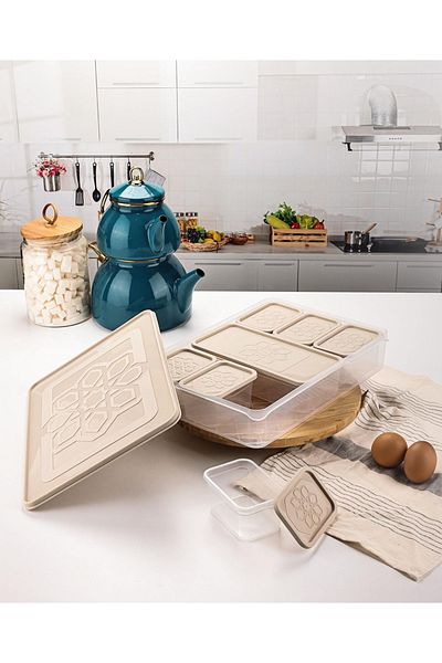 PANJI 16 Pieces Plastic Breakfast