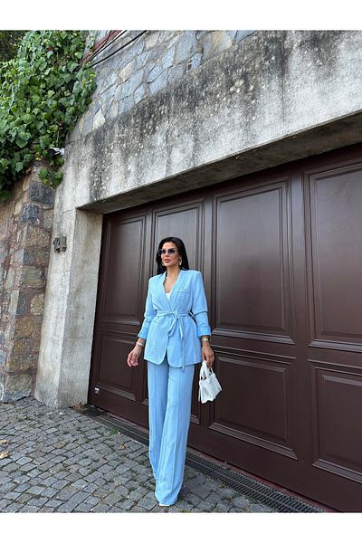 Bella Breeze Costum cu pantaloni jachetă cu curea pentru femei