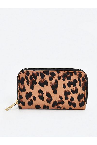 LC Waikiki Lcw Accessories Brown Leopard Print Women's Wallet