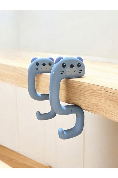 safestore Set of 2 Cute Animal Figures Hangers - Keychain Cardigan and Table Bag
