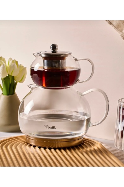 My Çırağan HOME Dirgo İndüksiyon Tabanlı Borasilikat Cam Çaydanlık Takımı