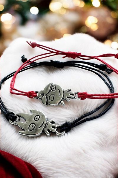 Abasic Fire and Water Valentine's Day Special Bracelet Love Gift Bracelet Couple 2-Piece Bracelet