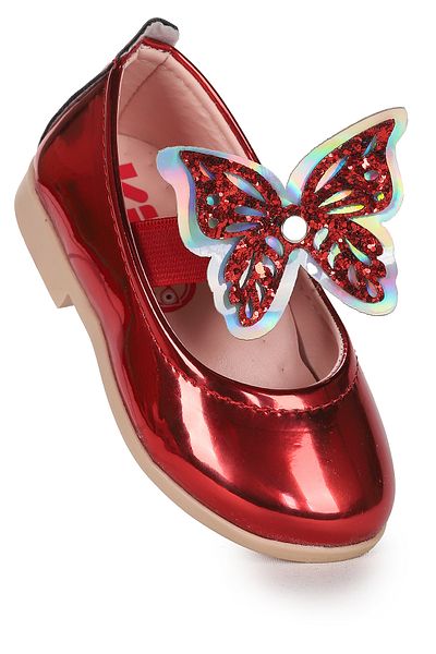 KARAMAZI Karamazı Kids Menz Butterfly Elastic Baby Girl Ballerina Shoes