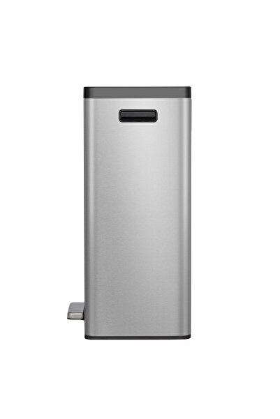 EKO ECOCASA ⅡPEDALLI PASLANMAZ KARE ÇÖP KOVASI - 30 LT - SATEN