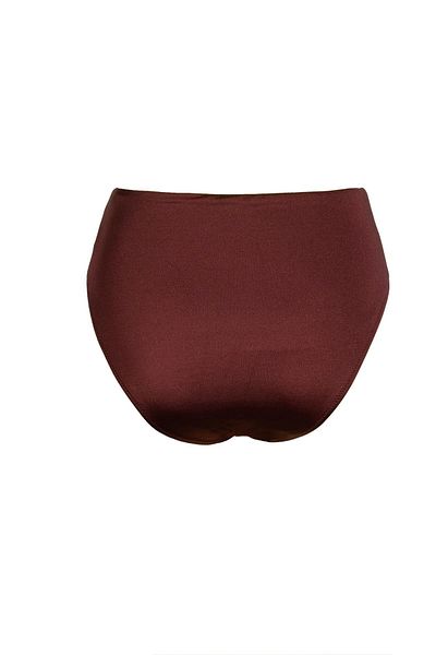 Endeep High Waist Burgundy Hipster Women's Bikini Bottoms