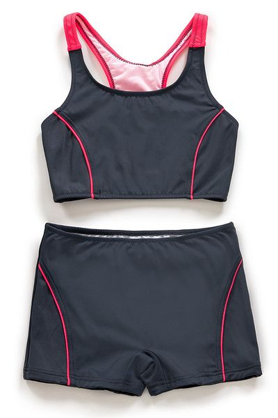 Endeep Girl's Swim Bikini Set with Shorts