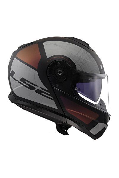 LS2 STROBE 2 ORION MAT SİYAH-MOR-MAVİ KASK