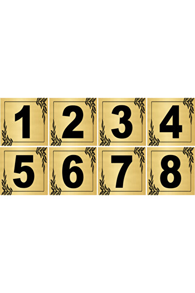 sıradışıhediyem 8 bucăți uși metalice apartament apartament masă dulap număr ...