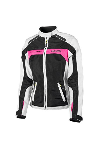 Hevik معطف نسائي من شيروكو باللون الرمادي والوردي