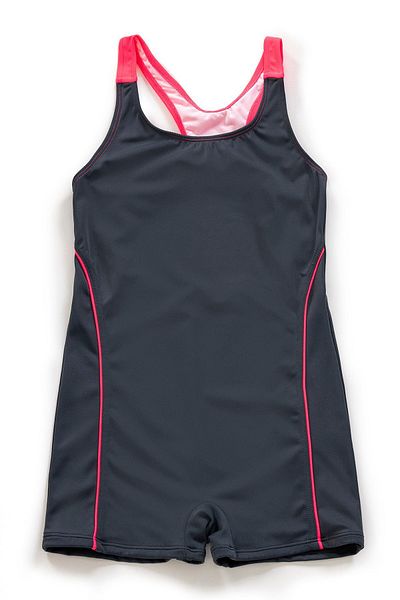 Endeep Girl's Gray Swimsuit