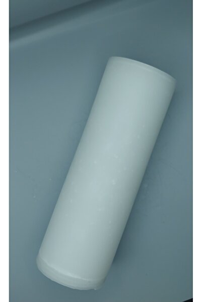 Pars 11 Gün Yanma Süreli Çap:10 Cm Boy:30 Silindir Mum Cm Soya Parafinli Beyaz, Dekoratif Mum