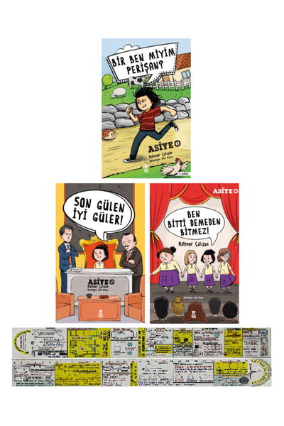Taze Kitap Asiye 3-4-5. Kitaplar Set Halenur Çalışan + Mat. Öğreten Cetvel