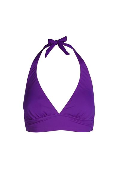 Endeep Women's Halterneck Purple Bikini Top