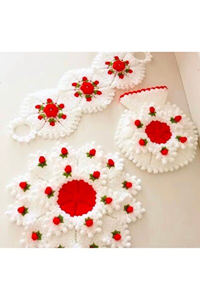 shop مجموعة منشفة حمام محبوكة من Evdenpete