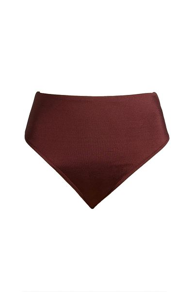 Endeep High Waist Burgundy Hipster Women's Bikini Bottoms