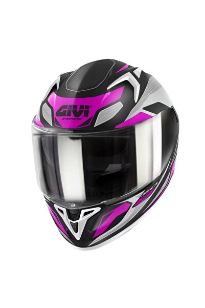 Genel Markalar 50.8 BRAVE LADY MAT SİYAH-GRİ-PEMBE KASK