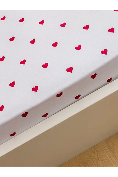 LC Waikiki Heart Patterned Single Elastic Carsaf - S5Md81Z8