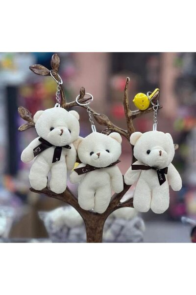 STİLİX GARAGE Teddy Bear Keychain Car Keychain Gift Bag Ornament 2 Pieces