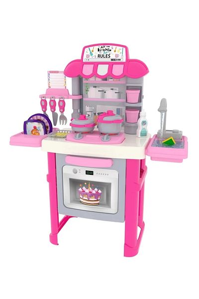 ByCaretta Kitchen Set with Sound and Light Sink 78 cm 40 Pieces 24982