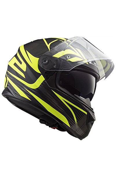 LS2 STREAM EVO JINK MAT SİYAH-NEON SARI KASK