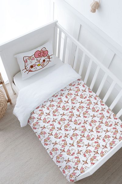 Tuğba Kuğu Cute Baby Duvet Cover Set with Kitty Pattern - 100X150 Cartoon Series