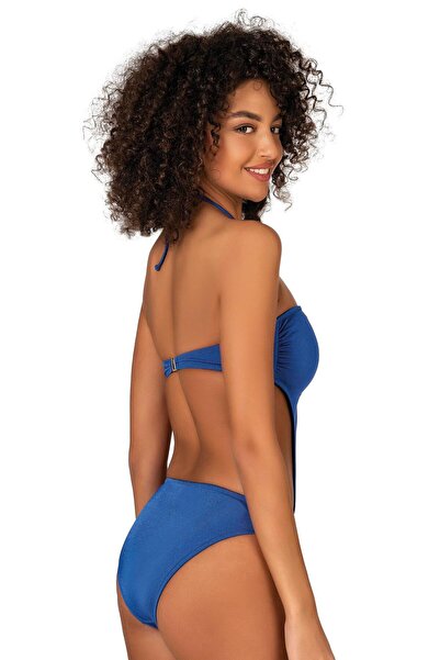 Endeep Kadın Halka Aksesuarlı Boyundan Bağlamalı Mayokini