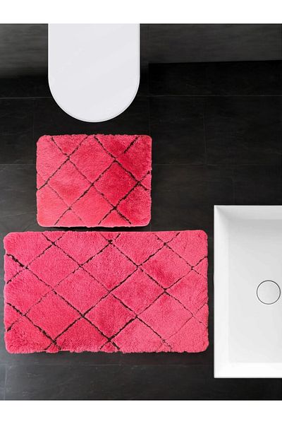 Chandler Home Savera Fuchsia Χαλάκια Μπάνιου Σετ 2 - 60x100 cm/50x60 cm