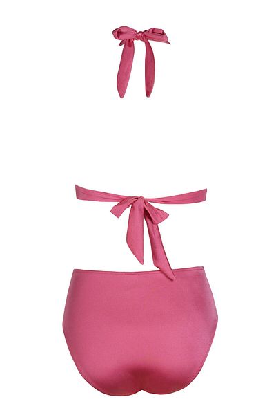 Endeep Bright Pink Half-Padded Bikini Set - Beria Women