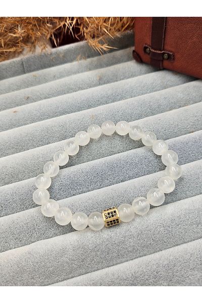 AURA Natural Selenite Stone Bracelet