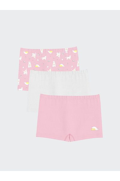 LC Waikiki Set of 3 Printed Boxers for Girls - S5Eb57Z4