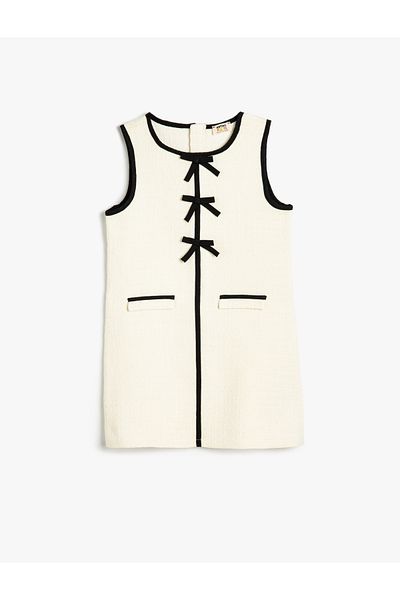 Koton ecru Sleeveless Dress