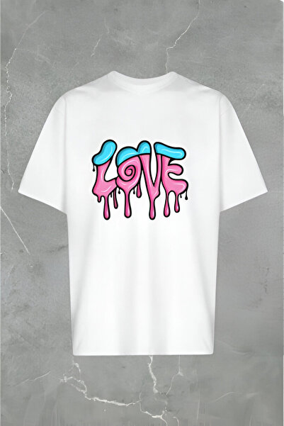 dwnwear LJUBAV Štampano Single jersey e Tkanina T-shirt