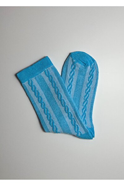 Rumon Дамски чорапи от памук с релефна текстура, 2 чифта