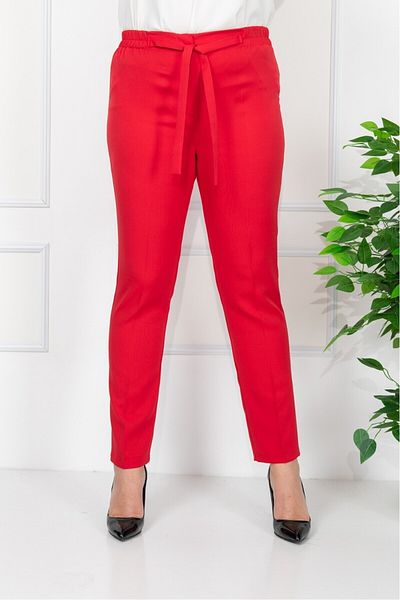 MODATALİKA Modatalika Women's Large Size Elastic High Waist Fabric Pants