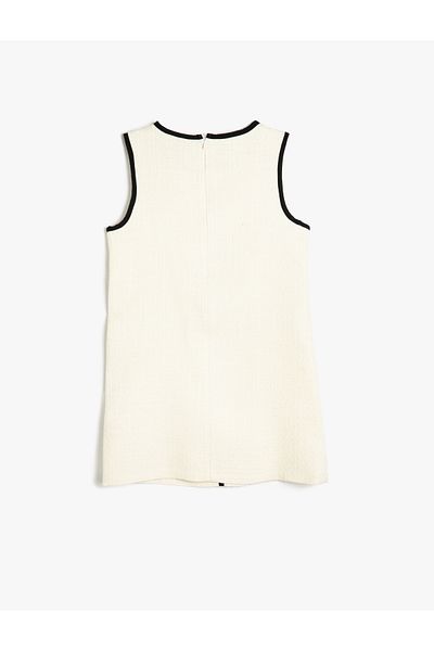 Koton ecru Sleeveless Dress
