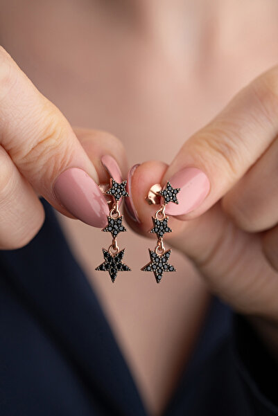 Silvano Jewelry 925 Ayar Gümüş Kayan Yıldız Küpe