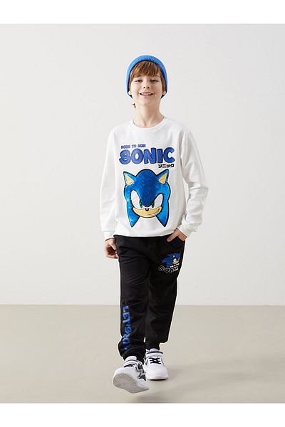 LC Waikiki Lcw Waist Elastic Printed Boys Jogger Sweatpants Fast Fashion